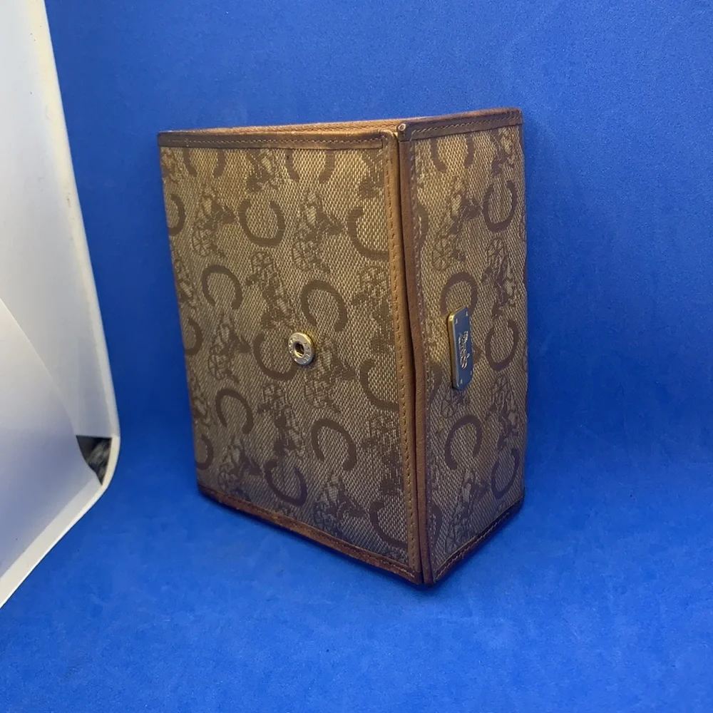 VINTAGE CELINE HORSE CARRIAGE‎ BEIGE MONOGRAM Wallet